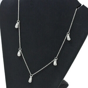TIFFANY Co Elsa Peretti Teardrop Necklace Sterling Silver